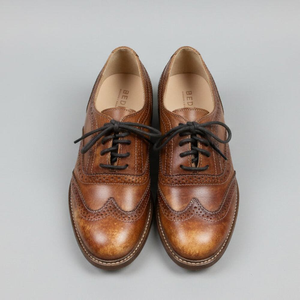 Bedstu brown leather wingtip Lita K II shoes, Size 7.5, BRAND NEW!
